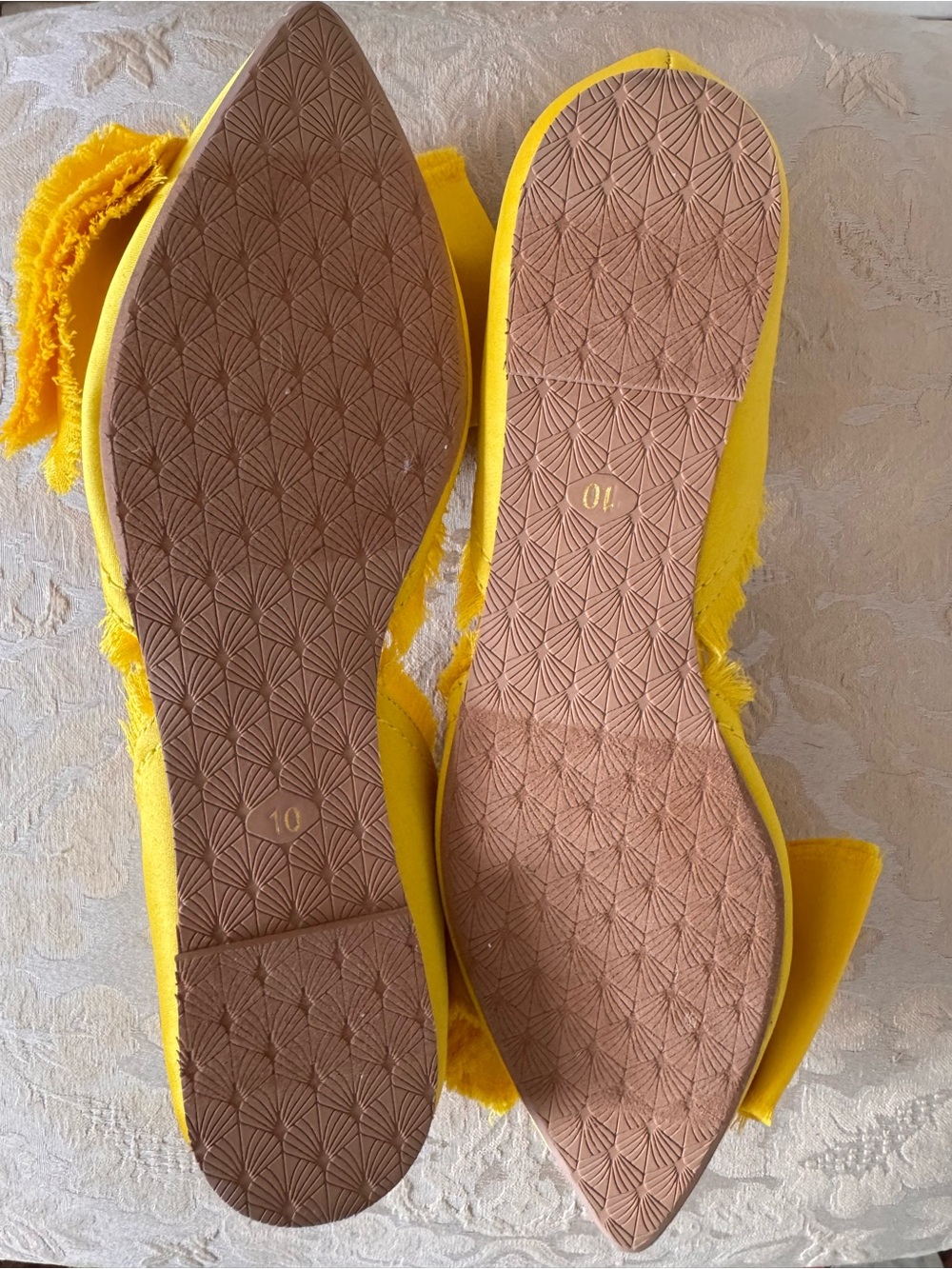 Anthropologie Seychelles Bright Yellow Bow Bed & Breakfast Shoes - Picture 10 of 10